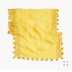 A NWT J.Crew Summerweight Pom-Pom Scarf